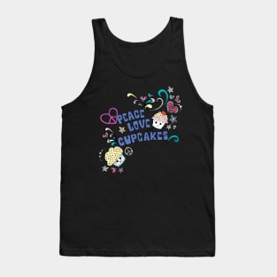 Peace Love and Cupcakes Tank Top